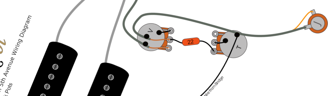 Godin 5th Avenue Vintage Wiring Diagram & Fitting Instructions