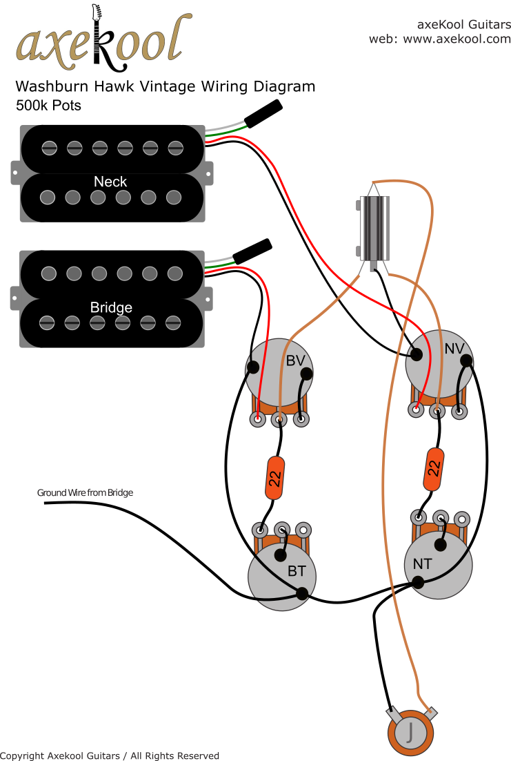Washburn Hawk Vintage Wiring Diagram