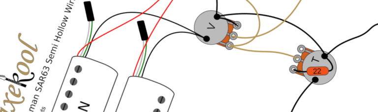 Chapman SAR63 Semi Hollow Wiring Diagram & Fitting Instructions