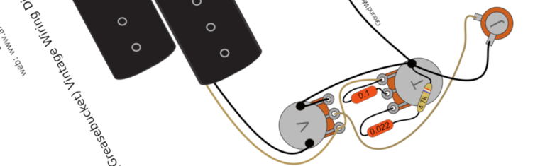 Fender Precision Bass Greasebucket Vintage Wiring Diagram & Fitting Instructions