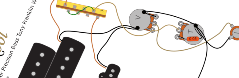 Fender Precision Bass Tony Franklin Wiring Diagram & Fitting Instructions