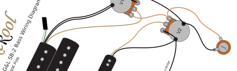 G&L SB-2 Bass Wiring Diagram & Fitting Instructions