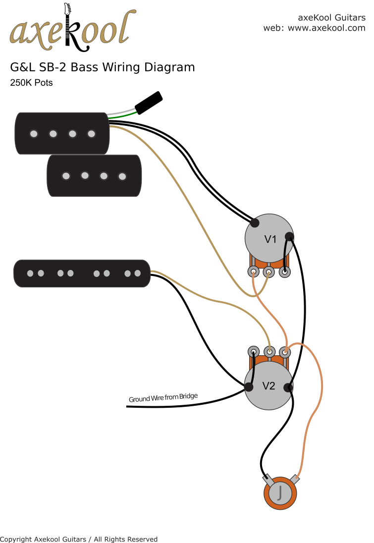 G&L SB-2 Bass Wiring Diagram G&L SB-2 Bass Wiring Diagram