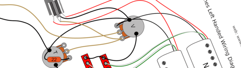 PRS 24-08 with Coil Split Switches Left Handed Wiring Diagram & Fitting Instructions