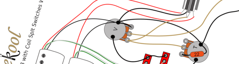 PRS 24-08 with Coil Split Switches Wiring Diagram & Fitting Instructions