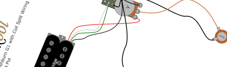 Washburn G1 with Coil Split Wiring Diagram & Fitting Instructions