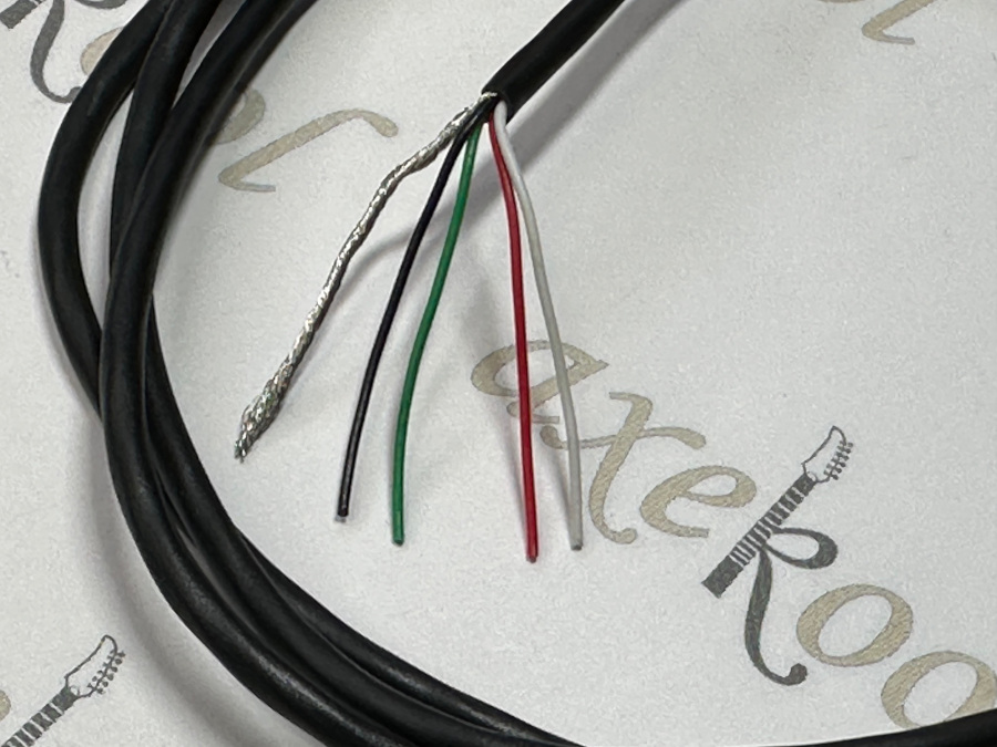 4 Conductor Shielded Cable, 1 Meter 4 Conductor Shielded Cable, 1 Meter