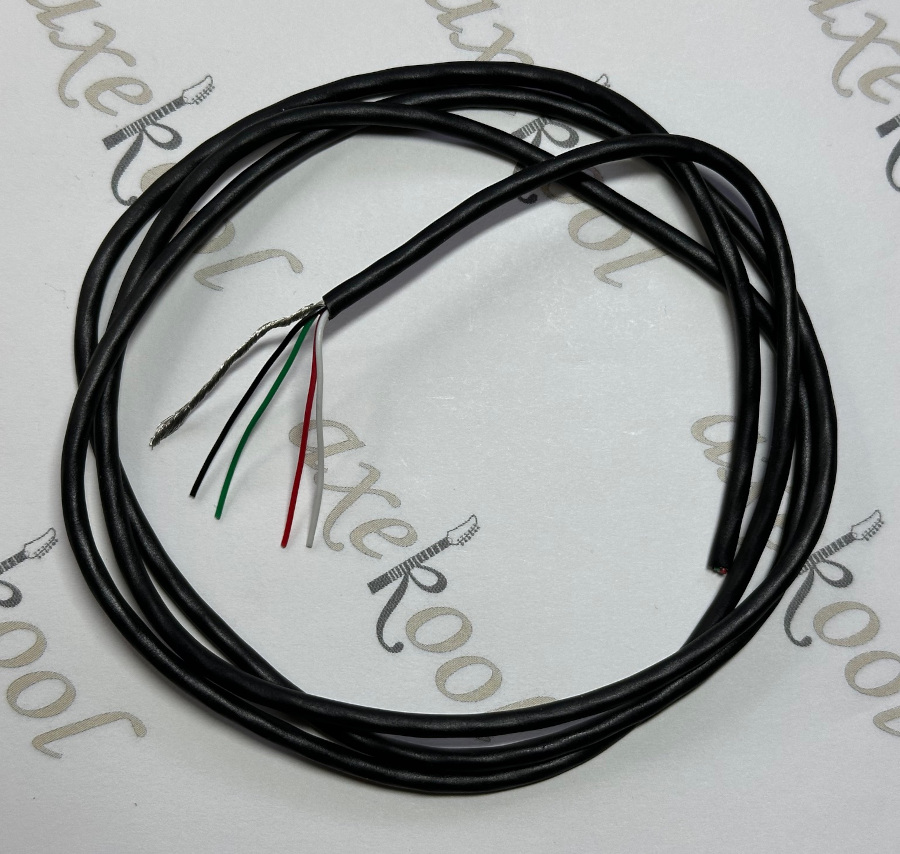 4 Conductor Shielded Cable, 1 Meter 4 Conductor Shielded Cable, 1 Meter