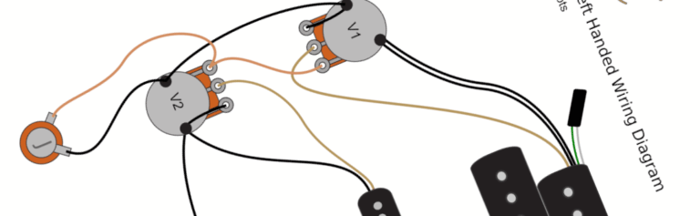 G&L SB-2 Bass Left Handed Wiring Diagram & Fitting Instructions