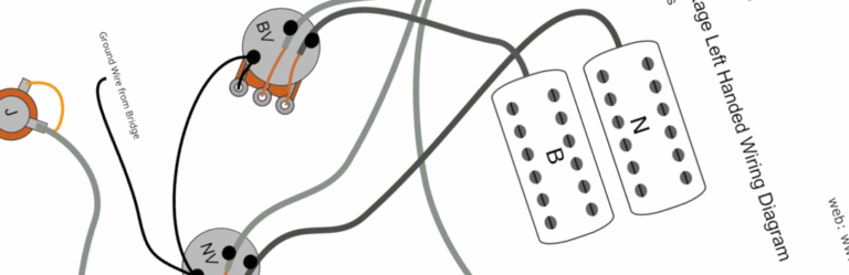 Gretsch Billy Bo Vintage Left Handed Wiring Diagram & Fitting Instructions
