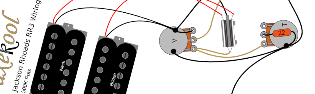 Jackson Rhoads RR3 Wiring Diagram & Fitting Instructions