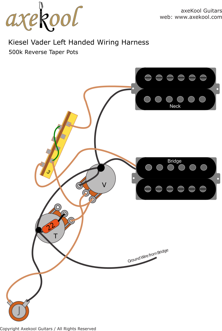 Kiesel Vader Left Handed Wiring Diagram