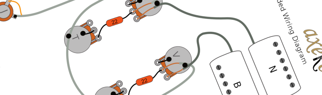 Aria Pro II FA-70 Left Handed Hollowbody Wiring Diagram & Fitting Instructions