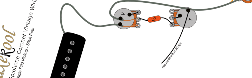 Epiphone Coronet Wiring Diagram & Fitting Instructions