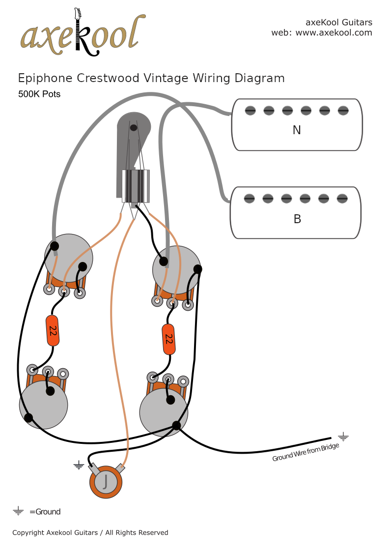 Epiphone Crestwood Vintage Wiring Diagram