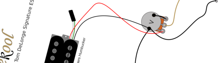 Epiphone Tom DeLonge Signature ES-333 Wiring Diagram & Fitting Instructions