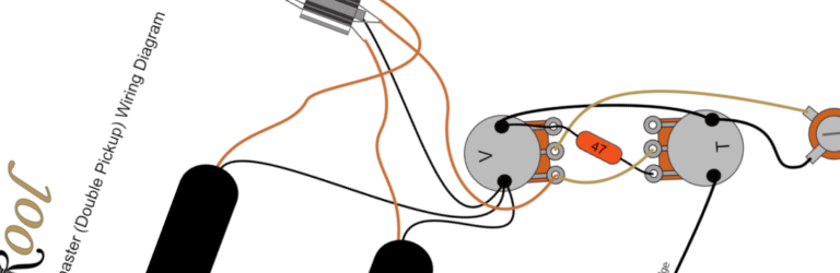 Fender Musicmaster (Double Pickup) Wiring Diagram & Fitting Instructions