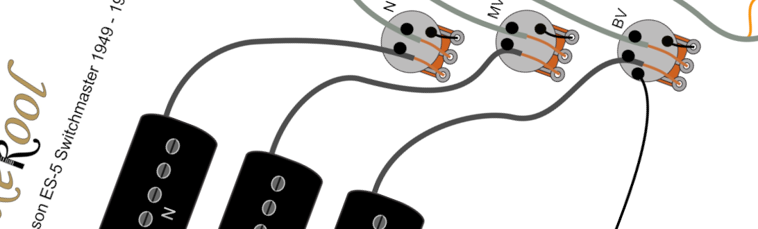 Gibson ES-5 Switchmaster 1949-1954 Wiring Diagram & Fitting Instructions Gibson ES-5 Switchmaster 1949-1954 Wiring Diagram & Fitting Instructions