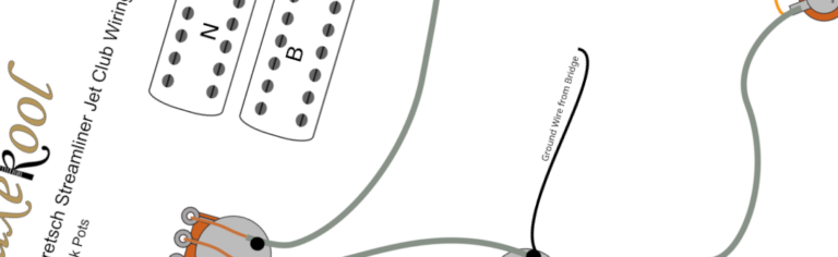 Gretsch Streamliner Jet Club Wiring Diagram & Fitting Instructions