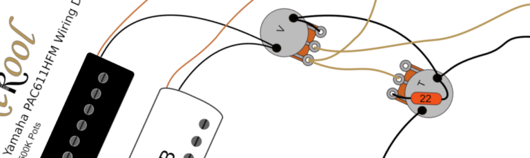 Yamaha Pacifica PAC611hfm Wiring Diagram & Fitting Instructions