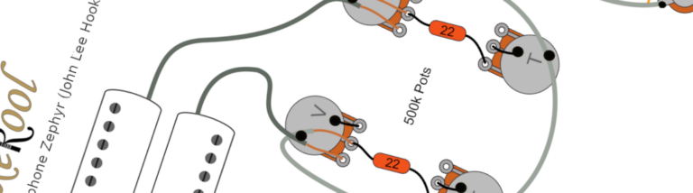 Epiphone Zephyr (John Lee Hooker) Wiring Diagram & Fitting Instructions