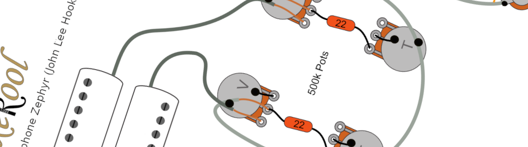 Epiphone Zephyr (John Lee Hooker) Wiring Diagram & Fitting Instructions