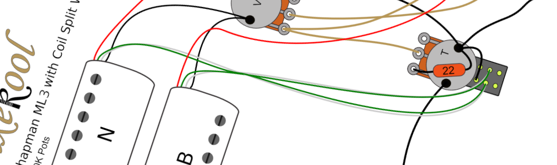 Chapman ML3 with Coil Split Wiring Diagram & Fitting Instructions Chapman ML3 with Coil Split Wiring Diagram & Fitting Instructions