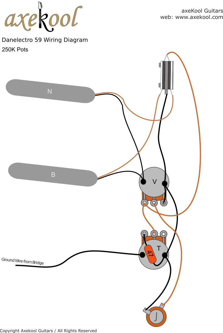 Danelectro 59 Wiring Diagram & Fitting Instructions