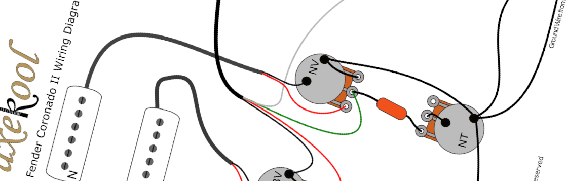 Fender Coronado II Wiring Diagram & Fitting Instructions Fender Coronado II Wiring Diagram & Fitting Instructions