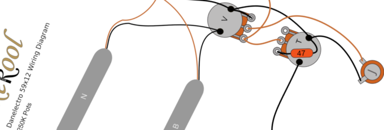 Support / Danelectro 59X12 Wiring Diagram & Fitting Instructions